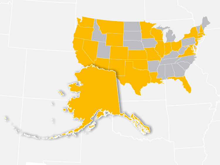 Graphic of map with Alaska zoomed in