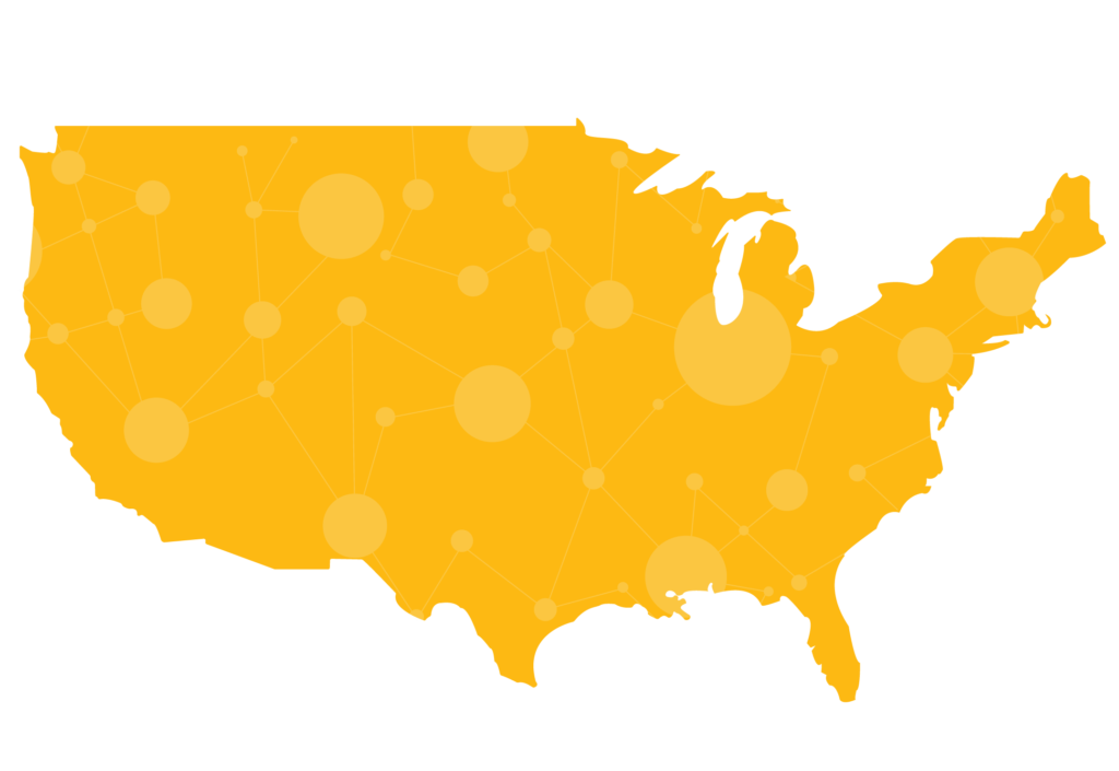 Mapa amarillo de conectividad